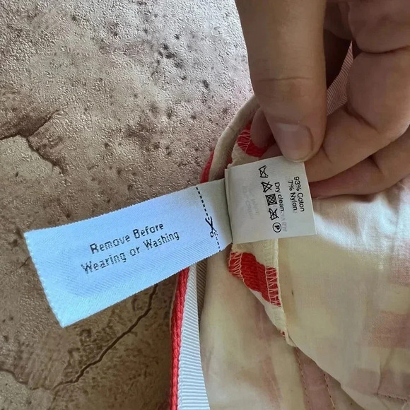 J. Crew Womens Orange White Striped Retro Shorts 00 27 Coastal Vacation Pin Up - Picture 11 of 11